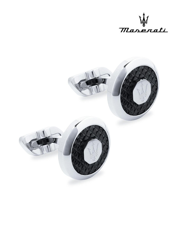 MASERATI J CUFFLINKS SS+IP GUN